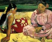 Tahitian Women on the Beach - 保罗·高更